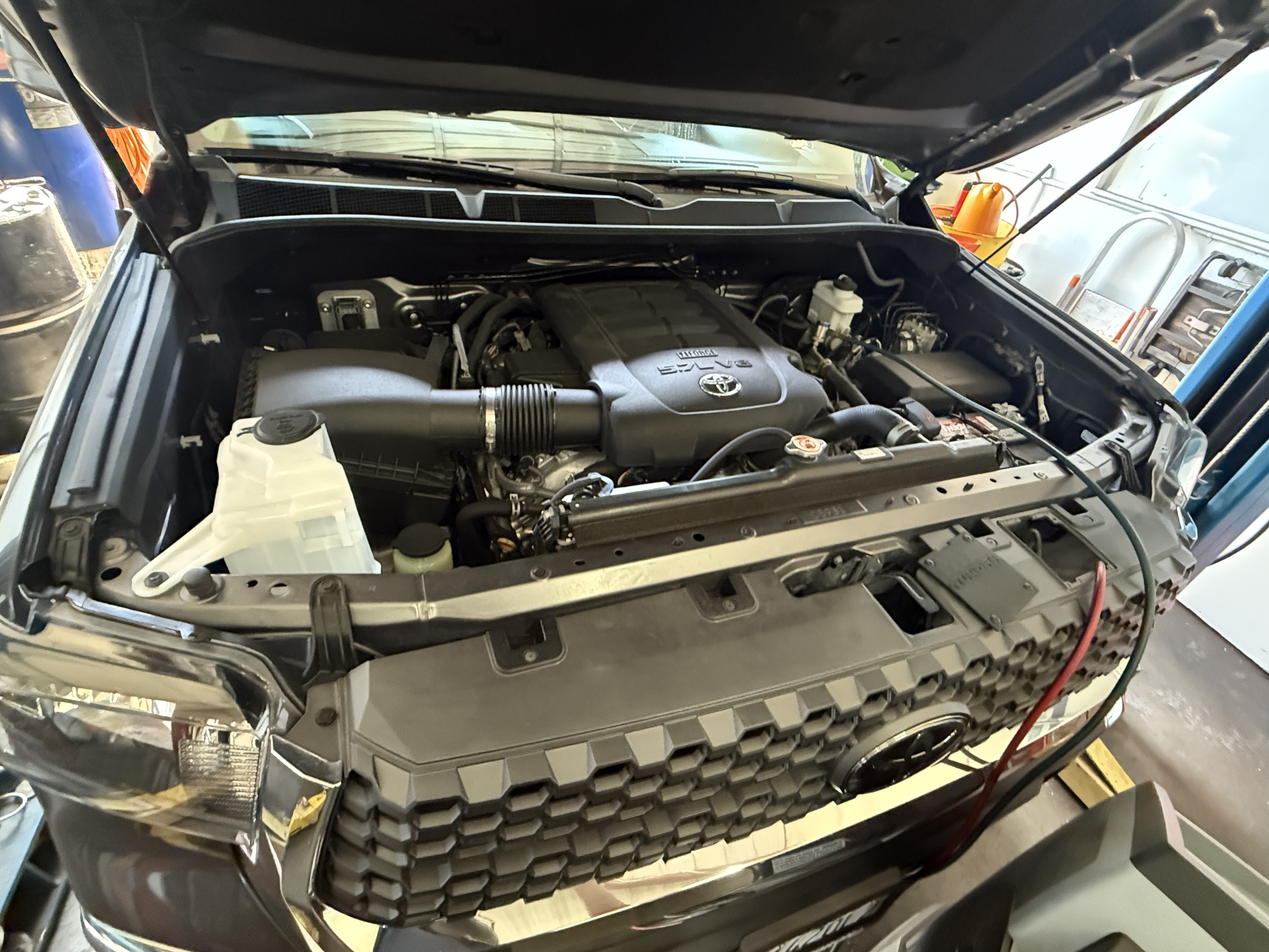 Engine bay service at Rey's Auto Repair in Corona, CA